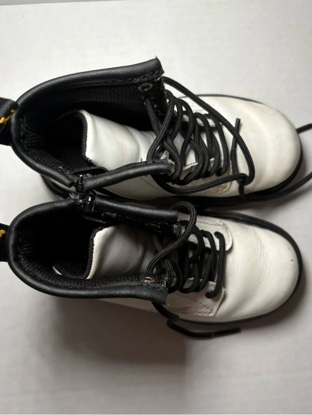 Dr Martens Doc Marten White Combat Boots Toddler Girls 8